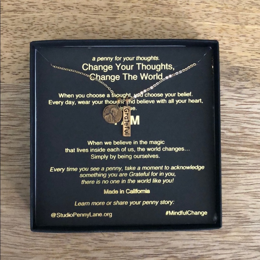 Petite Penny Grateful necklace